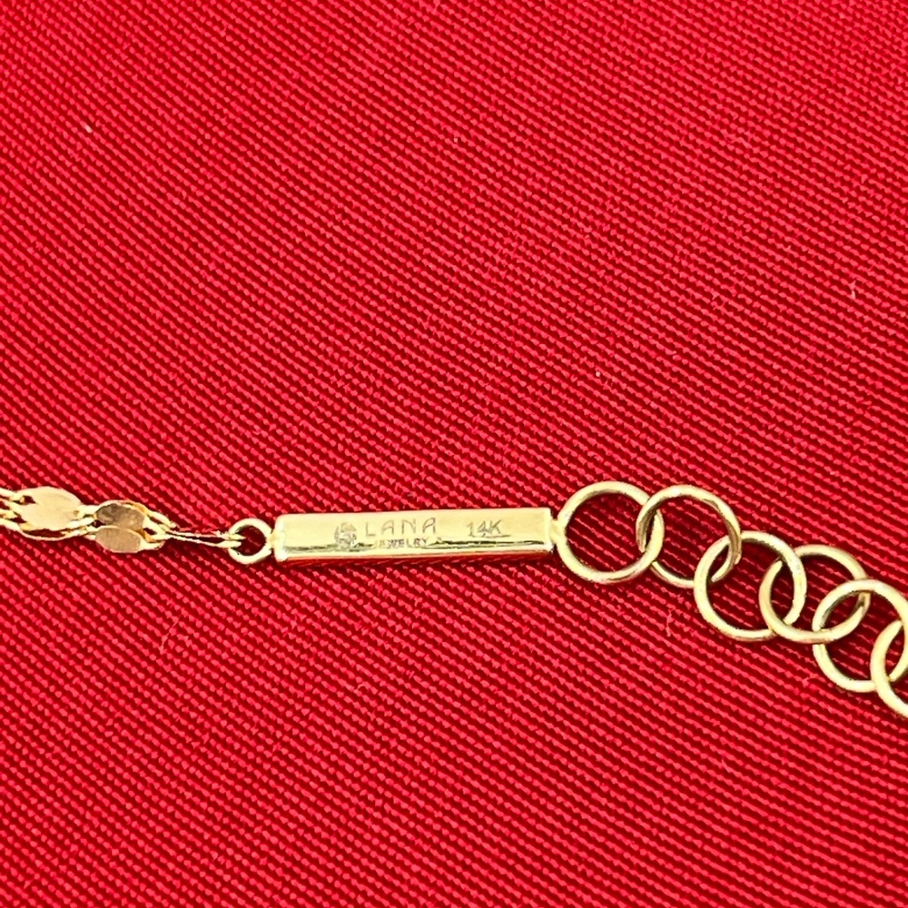 LANA Blake 14K Yellow Gold Lariat Necklace - Picture 4 of 4